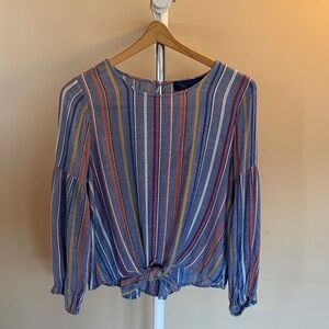 Blue Rain Multicolor Striped Blouse